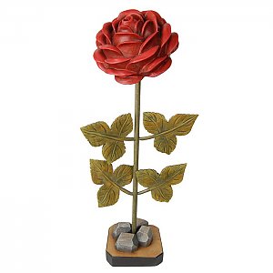 0992 - Rosenblüte mit Holzstängel