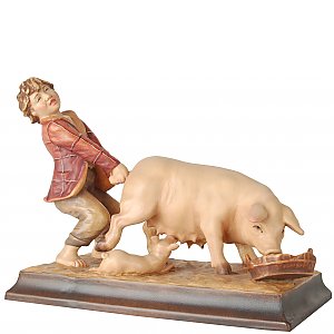 1065 - Hirtenjunge mit Schwein
