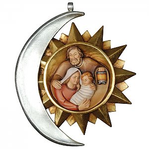 8216 - Baumbehang: Stern und Mond mit Heilige Familie